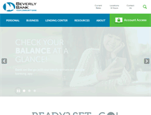 Tablet Screenshot of beverlybank.com